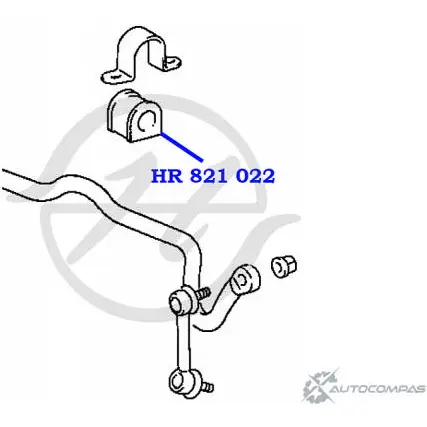 Втулка стабилизатора передней подвески, внутренняя HANSE 1422499401 7JHD4Z 1 HR 821 022 UCEMF изображение 1