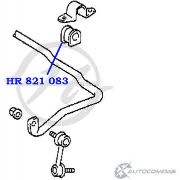 Втулка стабилизатора передней подвески, внутренняя, d=24 mm HANSE HR 821 083 V0B0WP Y M1RM 1422499418 изображение 1