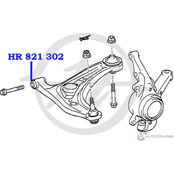 Сайлентблок нижнего рычага передней подвески, передний HANSE W MC1C HR 821 302 9OFZI 1422496695 изображение 1