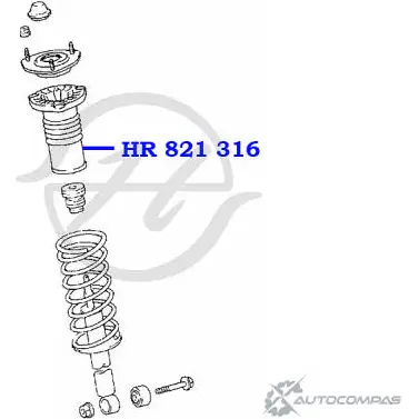 Чехол амортизатора передней подвески HANSE IUS B4L HR 821 316 W8Q2E 1422499438 изображение 1