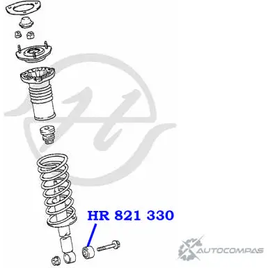 Втулка амортизатора передней подвески, нижняя HANSE 1422496962 HR 821 330 RNOQ4Q 9 X02B7U4 изображение 1