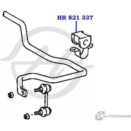 Втулка стабилизатора передней подвески, внутренняя HANSE M EINGB 1422499443 HR 821 337 EXMCD изображение 1