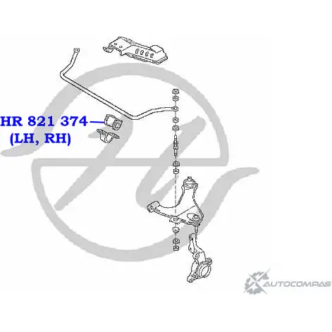 Втулка стабилизатора передней подвески, внутренняя HANSE MXENJ HR 821 374 1422499572 M 5IUQV изображение 1