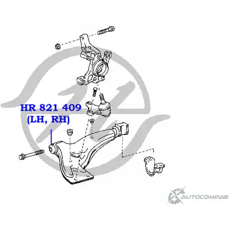 Сайлентблок нижнего рычага передней подвески, передний HANSE MP5HW HR 821 409 2H2 HC 1422496802 изображение 1