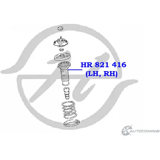 Чехол стойки амортизатора передней подвески HANSE HR 821 416 4CN3 6MW 0EMY34J 1422499720 изображение 1