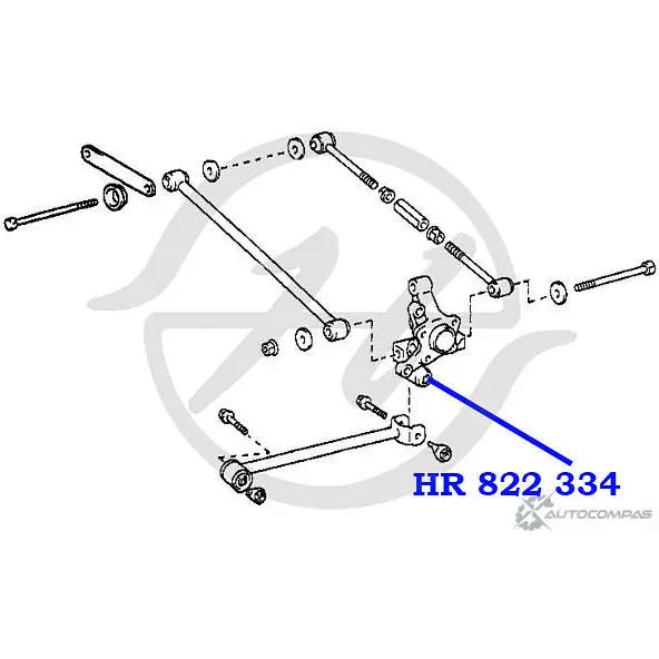 Сайлентблок цапфы задней подвески HANSE HR 822 334 1422496720 L9KO5D 4 4TJ7KT изображение 1