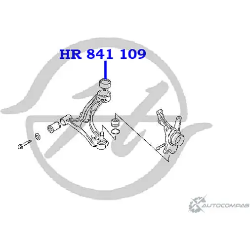 Сайлентблок нижнего рычага передней подвески, задний HANSE HR 841 109 UY3MIA 1GCR 6O 1422496902 изображение 1