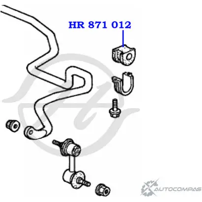 Втулка стабилизатора передней подвески, внутренняя HANSE 3V EAY 1422499479 HR 871 012 S88ZK изображение 1