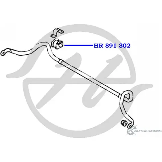 Втулка стабилизатора передней подвески, внутренняя HANSE AOE WZ 2NT94 1422496856 HR 891 302 изображение 1