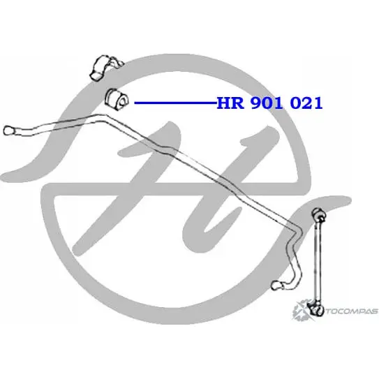 Втулка стабилизатора передней подвески HANSE IV P6E LZVT2KB 1422496821 HR 901 021 изображение 1
