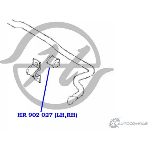 Втулка стабилизатора задней подвески, внутренняя HANSE HR 902 027 1422496810 1T8VC IZLU X изображение 1