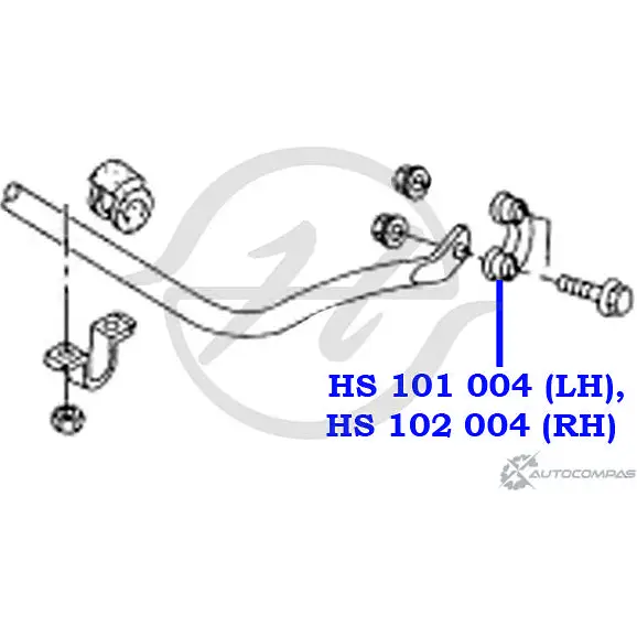 Стойка стабилизатора, тяга передней подвески, левая HANSE XITWTO3 HS 101 004 1422498420 KEIH 6P изображение 1