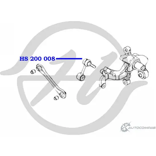 Стойка стабилизатора, тяга задней подвески HANSE SXQDMJ1 EHGXE6 Q 1422498055 HS 200 008 изображение 1