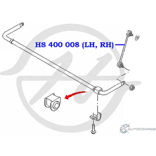 Стойка стабилизатора, тяга задней подвески HANSE NWHQDZ HS 400 008 1422498452 NVMW N изображение 1