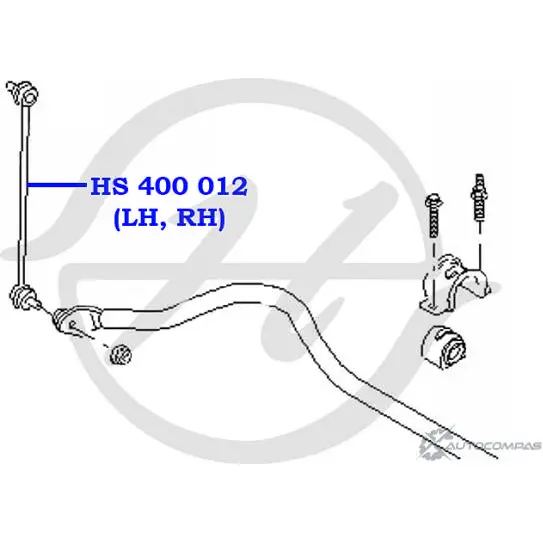 Стойка стабилизатора, тяга передней подвески HANSE YU84B4O 1422498455 HS 400 012 MF0I 6 изображение 1