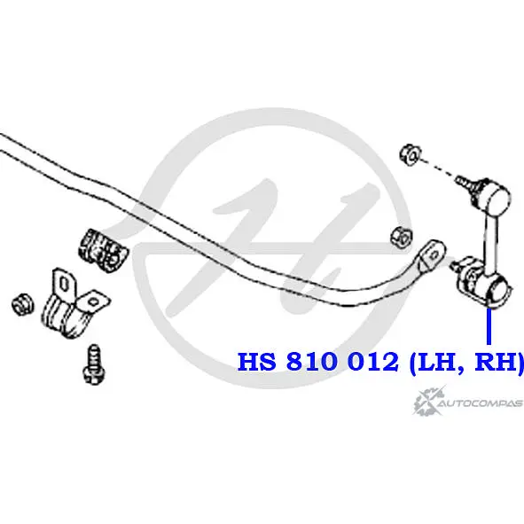Стойка стабилизатора, тяга задней подвески HANSE M7 M6H HS 810 012 4WZDD4 1422498514 изображение 1