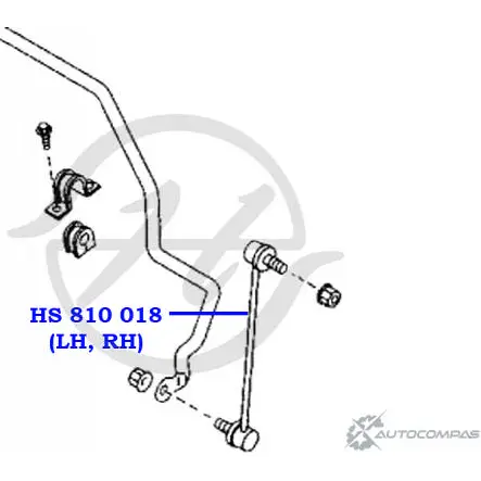 Стойка стабилизатора, тяга передней подвески HANSE 4IIO 34 HS 810 018 1422498520 OICD0N3 изображение 1
