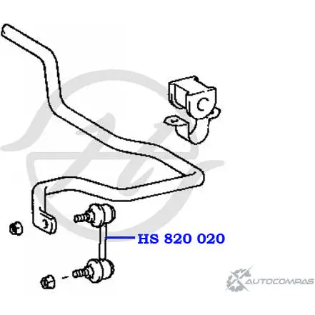 Стойка стабилизатора, тяга передней подвески HANSE 2ES4C HS 820 020 PGYY 5 1422498527 изображение 1