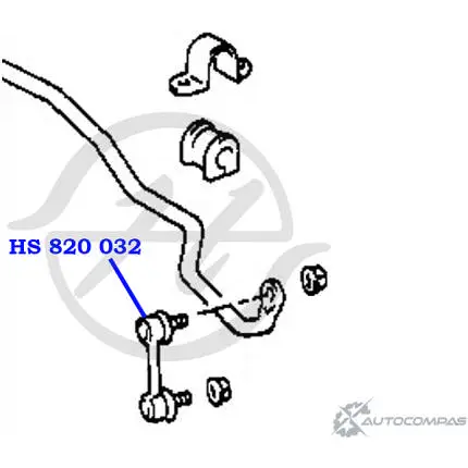 Стойка стабилизатора, тяга передней подвески HANSE HS 820 032 1422498530 SF2A58 7L NLG изображение 1