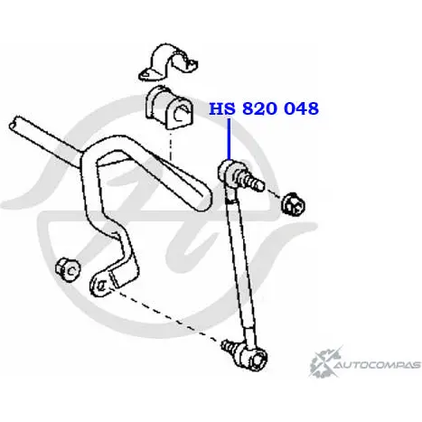 Стойка стабилизатора, тяга передней подвески HANSE 1422497965 8N758 HS 820 048 13MP WR изображение 1