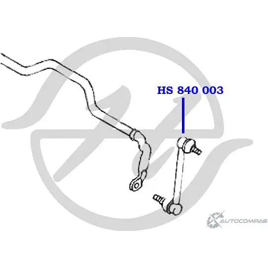 Стойка стабилизатора, тяга передней подвески HANSE CVEI KT9 HS 840 003 1422498015 N5AKAO изображение 1