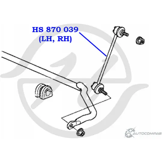 Стойка стабилизатора, тяга передней подвески HANSE L2 SZJ2 HS 870 039 AAPK8ZH 1422498576 изображение 1