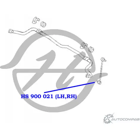 Стойка стабилизатора, тяга передней подвески HANSE HS 900 021 U2T U61C G5CAAYN 1422497916 изображение 1