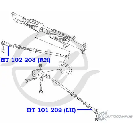 Рулевой наконечник, правый HANSE 1422498668 VH14T5J HT 102 203 P7 2VB изображение 1