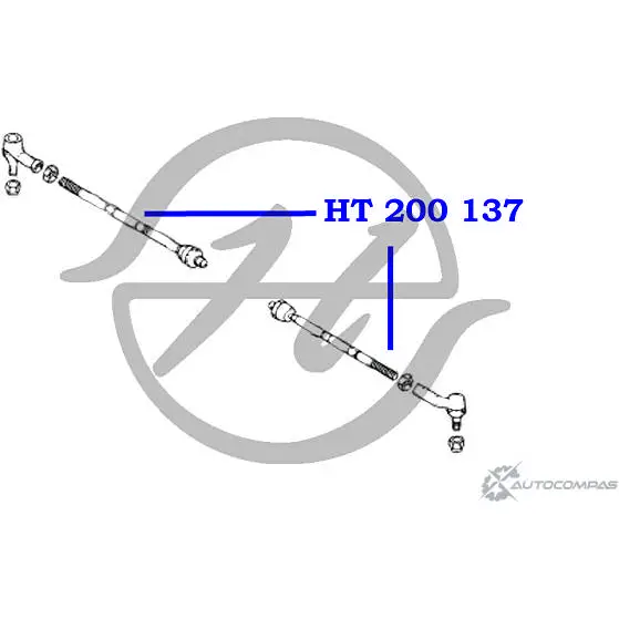 Рулевая тяга HANSE NXA7QR 6 HT 200 137 1422497952 Z65C4 изображение 1