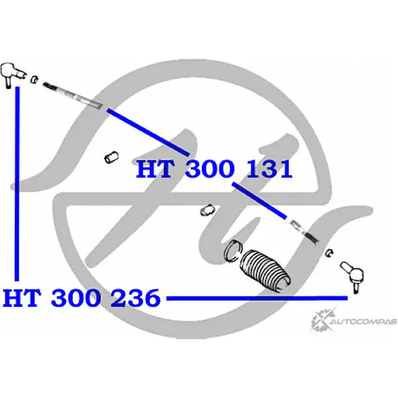 Рулевой наконечник HANSE HT 300 236 8DYVMP3 N HQ4F 1422497956 изображение 1