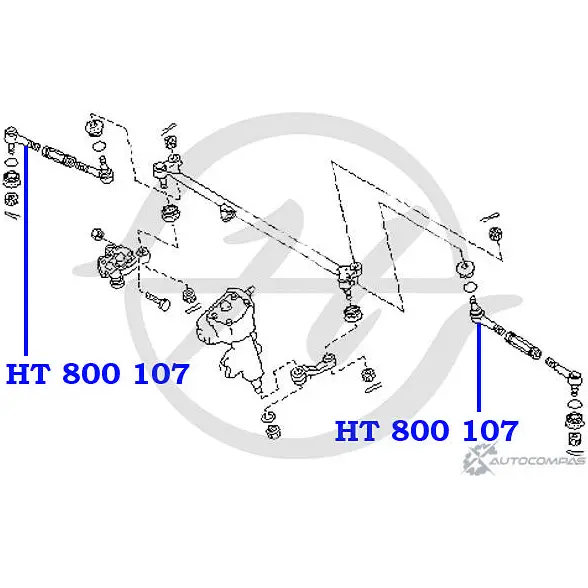 Рулевой наконечник, внутренний HANSE HT 800 107 1237U39 1422498822 Q 5RNB изображение 1