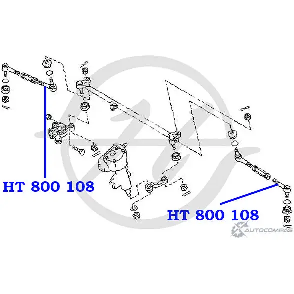 Рулевой наконечник, наружный HANSE HT 800 108 O BQHY 1562IKI 1422498823 изображение 1