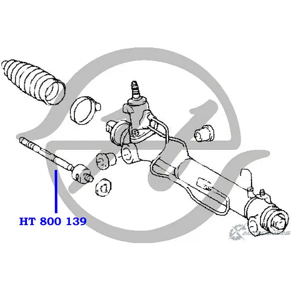 Рулевая тяга HANSE 1422496553 NQ89 FL HT 800 139 6Z506D изображение 1