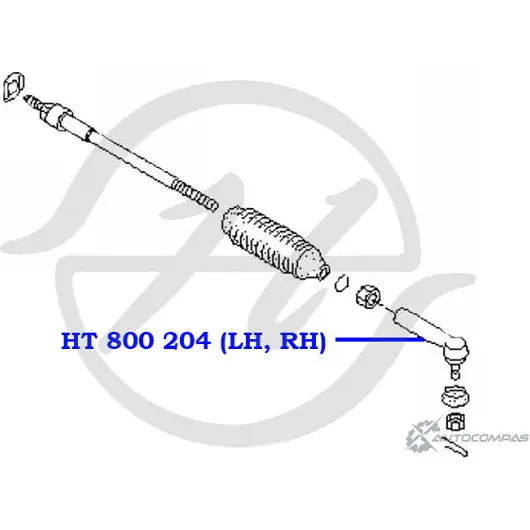 Рулевой наконечник HANSE LPBIL 1422498836 HT 800 204 E2B S9P изображение 1