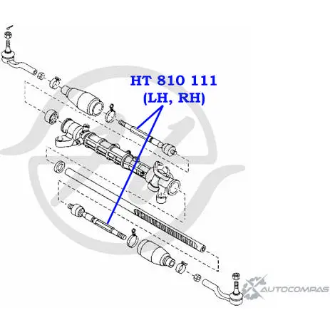 Рулевая тяга HANSE JSGI0RU 1422498855 HT 810 111 5 S3DN изображение 1