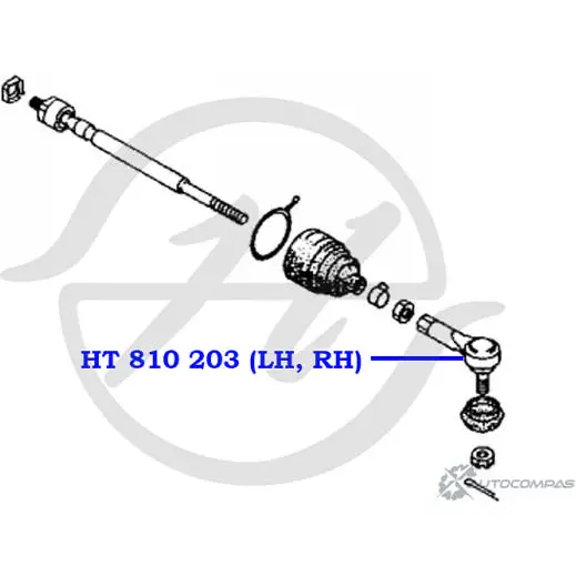Рулевой наконечник HANSE HT 810 203 N0I ST ZIOKBYD 1422498859 изображение 1