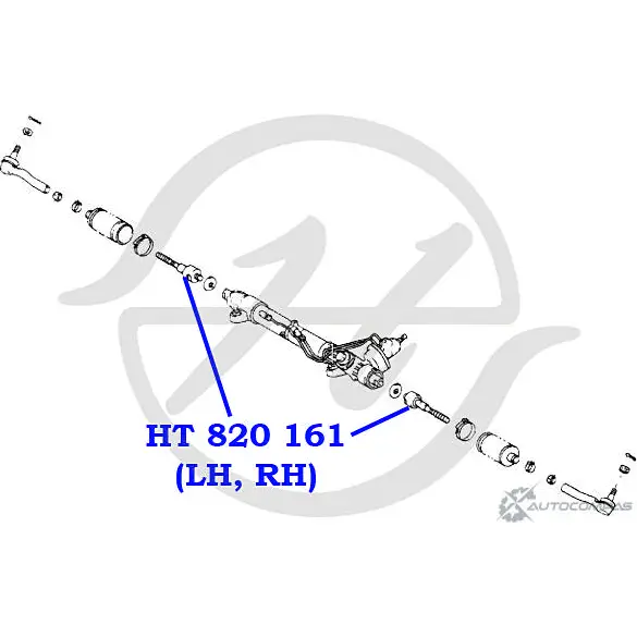 Рулевая тяга HANSE 2T91C5 1422498889 HT 820 161 Z 98D3VN изображение 1