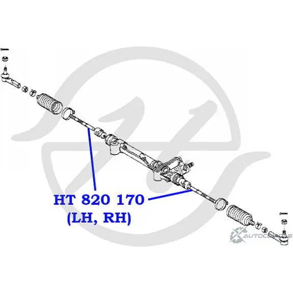 Рулевая тяга HANSE TMUT C HT 820 170 1422498891 YXSCCI изображение 1