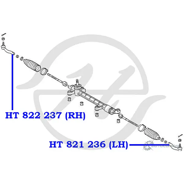 Рулевой наконечник, правый HANSE HT 822 237 ESBB Z BG68VRO 1422498918 изображение 1