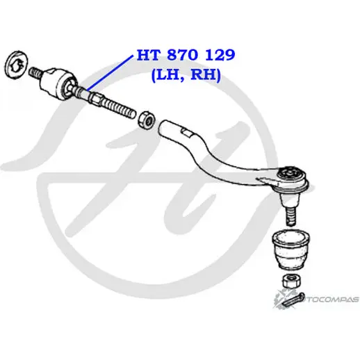 Рулевая тяга HANSE 1422498937 XIZ5 S WZL38 HT 870 129 изображение 1