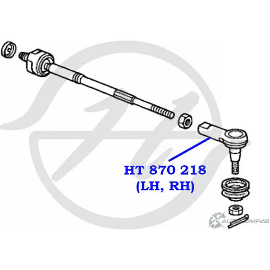 Рулевой наконечник HANSE JPTHV B HT 870 218 0J0ZU00 1422498940 изображение 1