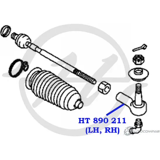 Рулевой наконечник HANSE HT 890 211 15K9 8 0DJGAHZ 1422498979 изображение 1