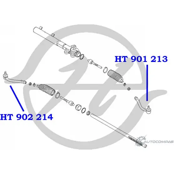 Рулевой наконечник, левый HANSE 00CLYM P 1422497962 C54WVB HT 901 213 изображение 1