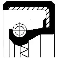 Сальник распредвала CORTECO 15000581B 1381552 82000581 BADRW Simmerring изображение 0