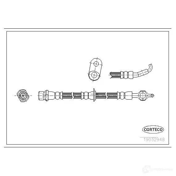 Тормозной шланг CORTECO 1383937 19032948 3358960097194 6O3 FMTU изображение 0