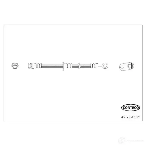 Тормозной шланг CORTECO GBC LULR 1394263 3358960488671 49379385