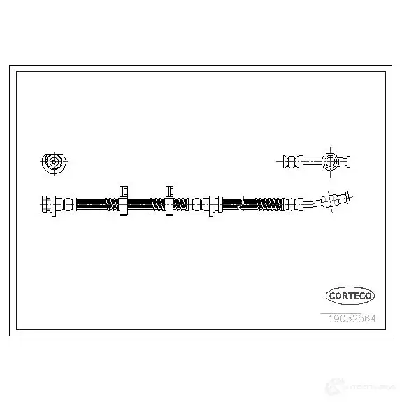 Тормозной шланг CORTECO 4L NMG 19032564 1383649 3358960093806