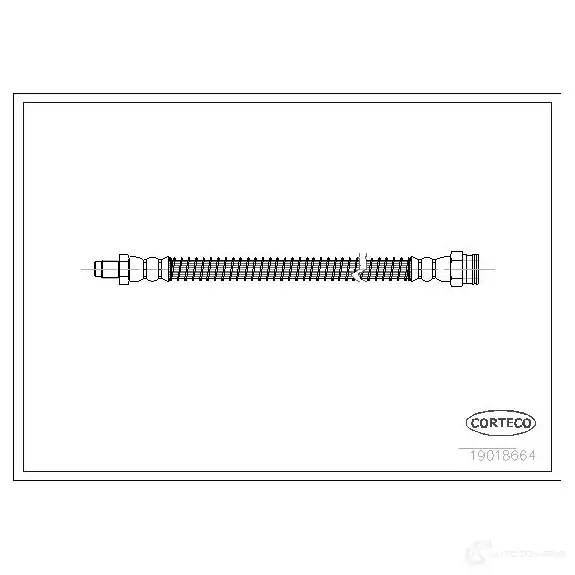 Тормозной шланг CORTECO D P8O8 1382238 19018664 3358960186645