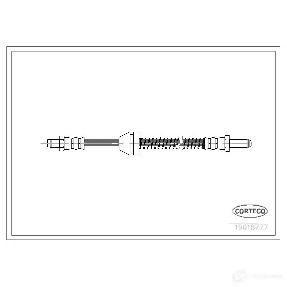 Тормозной шланг CORTECO 3358960187772 1382296 CAE QW 19018777 изображение 0
