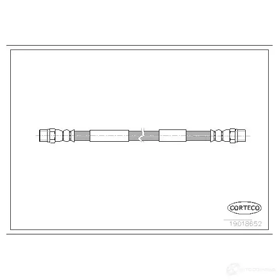 Тормозной шланг CORTECO G CZRB 1382229 3358960186522 19018652 изображение 0